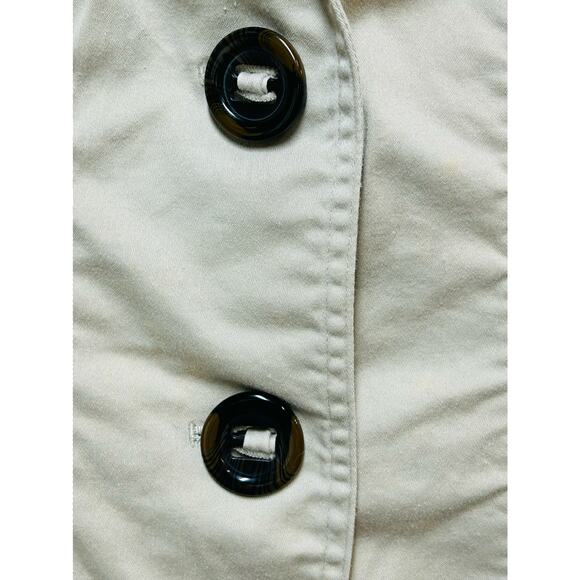 Coldwater Creek Collared Short Sleeve Blazer Tan Women's Size P8 - Picture 6 of 7